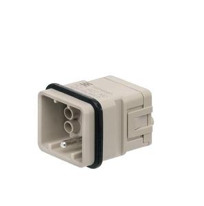 Conector Weidmuller 1003190000 1003180000 HDC <span class=keywords><strong>HQ</strong></span> 7 MC HDC <span class=keywords><strong>HQ</strong></span> 7 FC HDC Insert Pin 400 V 10A, Número de Polos 7 - Product Image 1