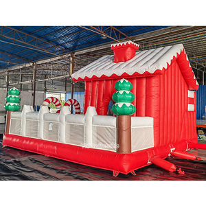 Casa Inflable Comercial de Navidad, Casa Gigante de Jengibre, Casa Inflable para Niños con Tobogán de Muñeco de Nieve para Fiestas y Eventos - Product Image 4