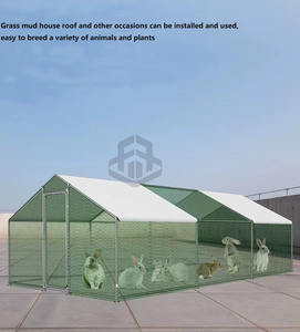 Commercio all'ingrosso di alta qualità pollaio con parasole, 4x3x2m facile montaggio pollaio gabbia per animali domestici - Product Image 4