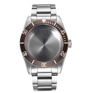 Piezas de Reloj, Caja de Reloj de 41 mm, Bisel de Aluminio, Correa de Acero Inoxidable, Compatible con ETA 2836/2824, Miyota <span class=keywords><strong>Serie</strong></span> 82, Movimiento NH35 - Product Image 5