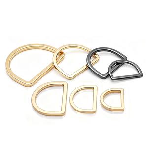 Anneaux en D en gros, accessoires pour sacs, pièces de quincaillerie pour sacs à main, anneaux en D métalliques pour sacs à main - Product Image 1