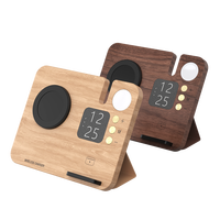 Productos Innovadores 2025, Base de Madera Maciza para Teléfono, Mesita de Noche, Carga Rápida de 15W, Soporte para Teléfono Celular, Regalos para Hombres