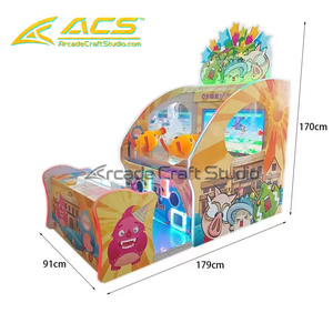 Máquina de Juego Arcade de Doble Disparo de Madera Operada con Monedas ACS Factory, Juego de Disparos de Agua con Pistola para Niños, 2 Jugadores, 1 Año de Garantía, Inglé<span class=keywords><strong>s</strong></span> - Product Image 2