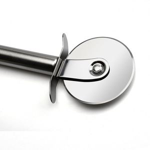 High Quality Stainless Steel Double-<b>Edged</b> Pizza <b>Cutter</b> Knife Portable and Customizable Logo Sustainable and Wholesome - Product Image 2