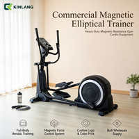 Vélo elliptique d'intérieur magnétique silencieux auto-alimenté, cross-trainer commercial pour salle de sport à domicile, équipement de cardio-training