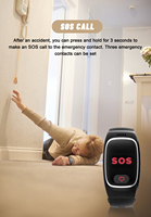 Montre connectée 4G intelligente VL16 avec alerte, appels vocaux, SOS, GPS, WIFI, localisation, pour personnes âgées et personnes handicapées avec carte SIM