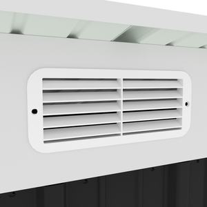 <span class=keywords><strong>6x4</strong></span> Fuß Pultdach Outdoor Wasserdichter Metall-Geräteschuppen mit Tür und Belüftung Garten-Nutzraum Metall-Lagerhaus - Product Image 5