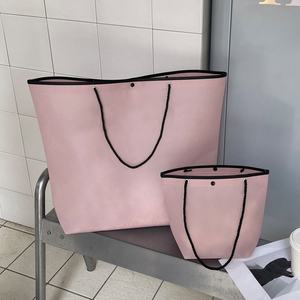 Bolsas de Compras de Tela No Tejida de Alta Calidad, Blancas, Impermeables, Bolsos de Mano para Mujer, Ligeras, con Asa - Product Image 6