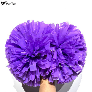 <span class=keywords><strong>Pompones</strong></span> de Animadoras con Mango de Bastón Morado de 4 Pulgadas, Plástico, para Competencia Allstar, <span class=keywords><strong>Precio</strong></span> de Fábrica - Product Image 3