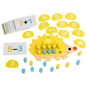 <span class=keywords><strong>Jeu</strong></span> de société éducatif numérique hérisson pour compter, outils pédagogiques mathématiques, jouets d'apprentissage Montessori pour enfants garçons et filles - Product Image 1