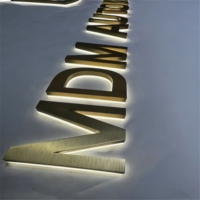 Letrero Publicitario LED 3D Personalizado con Doble Iluminación para Restaurantes y Cafés, Decoración de Pared Exterior con Clasificación de Impermeabilidad IP65