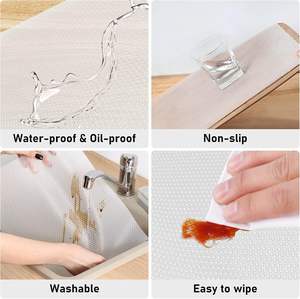 แผ่นรองชั้นวางตู้เย็นแบบสี่เหลี่ยม <span class=keywords><strong>ORON</strong></span> OEM & ODM กันน้ำ ทำความสะอาดง่าย แข็งแรง ทนทาน กันลื่น ผลิตจากวัสดุ EVA สำหรับตู้และเคาน์เตอร์ - Product Image 5