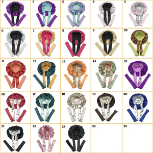 Gorro de satén sedoso Reversible de doble capa Gorro de dormir de pelo rizado con lazos ajustables para peinar - Product Image 6