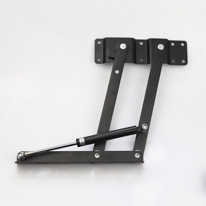 Soporte de elevación con resorte de gas para mesa de centro, 240 mm, acero negro, accesorios de ferretería duraderos para muebles - Product Image 1