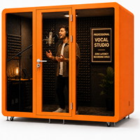 Cabine insonorisée de grande taille pour la musique, studio d'enregistrement acoustique, salle silencieuse modulaire privée pour musiciens Sinjoyin