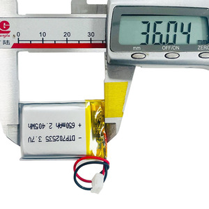 Fuente de alimentación 3,7 V 650mAh Batería solar Litio <span class=keywords><strong>DATAPOWER</strong></span> 702535 3,7 Voltios Batería de litio Baterías de rastreador GPS recargables - Product Image 4