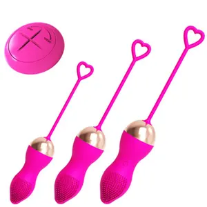 P0345 Vibrateur à balles en forme d'œufs télécommandés Sex-toys vibrants pour femmes