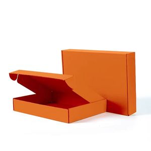 Scatola di Cartone Ondulato per Spedizione Cosmetici con Stampa Logo, Confezione Regalo per Vestiti e Scarpe, Scatola Pieghevole in Carta - Product Image 4