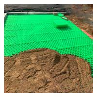 Pavé de grille d'herbe en plastique HDPE de haute qualité Excellent drainage pour jardin paysage extérieur route de terrassement industrielle