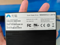 SSD-3.84T-SATA-NS6500/6600G2 (Reacondicionado) SSD Externo NVMe de 2.5 Pulgadas para Servidor, Interfaz PCIe Gen4 X4, Velocidad de Lectura de 7400 MB/s