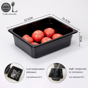 Contenedor Apilable y Duradero <span class=keywords><strong>para</strong></span> Almacenamiento de Alimentos OULU Negro PC 8L 5L con Tapa - Product Image 6