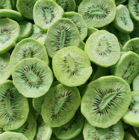 Lekkere knapperige gevriesdroogde kiwischijfjes, natuurlijk ongezoet, FD kiwi fruitsnack