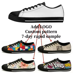 Chaussures décontractées pour hommes style marche, en toile vulcanisée, plateforme, pour skateboard, sans marque, prix usine - Product Image 5