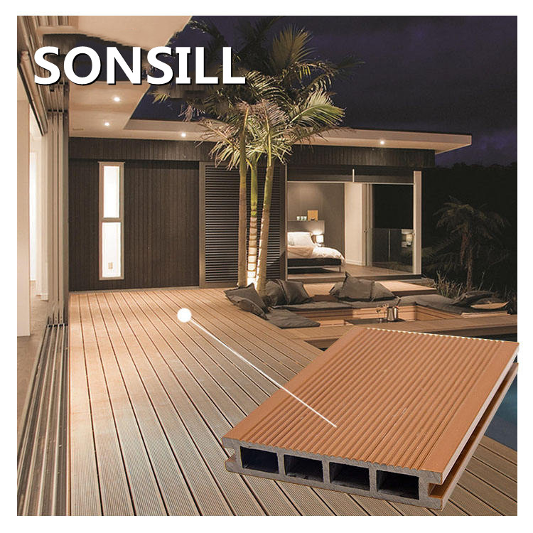 Co Extrusion Engineered Floor Anti Slip WPC Composite Deck WPC Outdoor