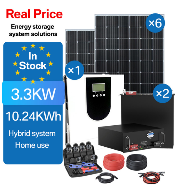3.3KW 10.24KWh LiFePO4 Home Solar Storage System - Compact Backup Power for Small Households & Outages