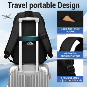 Sac à dos multifonctionnel grande capacité pour homme, style décontracté et professionnel, avec compartiment pour ordinateur portable 17 pouces, idéal pour étudiants et écoliers – Vente directe usine - Product Image 4