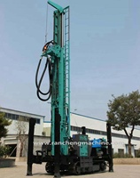 Nouveau modèle de foreuse à chenilles de 280 m pour puits d'eau, machine de forage de puits d'eau géothermique hydraulique RCF280C à vendre