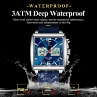 Reloj de Cuarzo Poedagar E109 para Hombre, Resistente al Agua, Luminoso, Multifuncional, con Cronógrafo, Alarma y Correa de Silicona