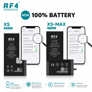 แบตเตอรี่โ<span class=keywords><strong>ท</strong></span>รศัพ<span class=keywords><strong>ท</strong></span>์มือถือ RF4 แท้ 100% สำหรับ iPhone X XR <span class=keywords><strong>XS</strong></span> <span class=keywords><strong>XS</strong></span> <span class=keywords><strong>Max</strong></span> ความจุจริง OEM ใหม่ 0 รอบการใช้งาน - Product Image 1