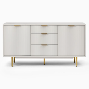 家居客厅家具现代自然木质3抽屉储物餐具柜自助餐柜 - Product Image 6