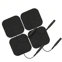 Électrodes TENS 5*5cm réutilisables auto-adhésives pour la physiothérapie, la réadaptation, les unités TENS médicales, coussinets d'électrodes