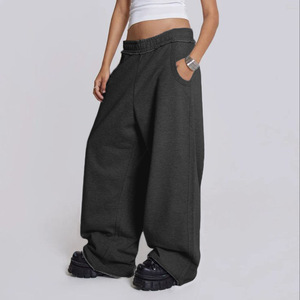 <span class=keywords><strong>Pantaloni</strong></span> <span class=keywords><strong>Tuta</strong></span> Hip-hop Personalizzati, Stile Street, Unisex, Vita Media, Gamba Larga, Grigio, Casual - Product Image 4