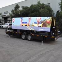 2024 Vente chaude 12 mètres carrés extérieur couleur pliant Mobile LED remorque pour événements sportifs