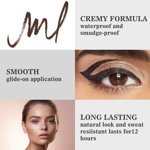 Eyeliner en gel souple OEM&ODM 2026 pour les <span class=keywords><strong>yeux</strong></span> sensibles, eyeliner waterproof lisse, stylo eyeliner brun moyen - Product Image 5
