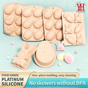 Nouveau en stock : Moule à gâteau en <span class=keywords><strong>silicone</strong></span> jetable Lapin de Pâques, couleur <span class=keywords><strong>macaron</strong></span>, <span class=keywords><strong>pour</strong></span> outils de pâtisserie, moules à gâteau amusants <span class=keywords><strong>pour</strong></span> fêtes - Product Image 1