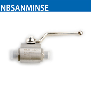 Válvula de Bola Hidráulica NBSANMINSE RKH-G3/8 500 bar de Acero al Carbono de Alta Presión para Sistemas de Ingeniería - Product Image 2