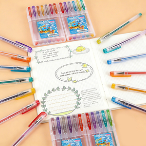 Stylos gel à paillettes |   Pointe de stylo de 1,0 mm, 4/6/<span class=keywords><strong>8</strong></span>/10/12 couleurs vibrantes, encre chatoyante pour les livres de coloriage et les projets artistiques - Product Image 1