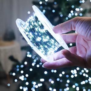 Guirlande lumineuse LED de Noël extérieure extra-longue, bobine de fil de cuivre vert foncé, lumières colorées étanches All Sky Star, indice de protection IP44 - Product Image 2