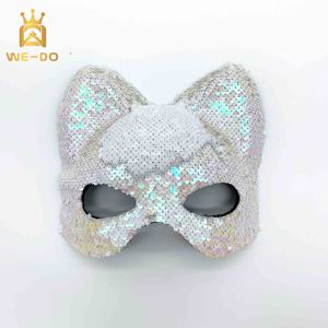 Máscara de Fiesta de Carnaval Colorida, Novedad <span class=keywords><strong>2022</strong></span>, Máscara de Media Cara de Arcoíris, Máscara de Gato y Zorro para Navidad, Año Nuevo y Cosplay - Product Image 6
