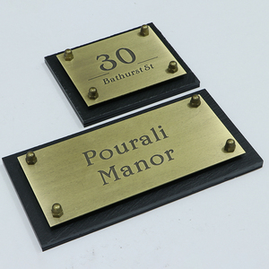 Signalétique personnalisée EZD à installation facile pour hôtels : Plaque de porte en laiton, Panneau de localisation pour immeuble hôtelier, Panneaux de bureau à fixer au mur - Product Image 4