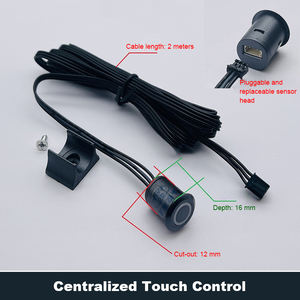 Interruptor de Sensor de Gabinete de Doble Puerta Centralizado, Control de Movimiento IR Sin Contacto para Luces LED de Armario de Cocina, 12-24V - Product Image 2