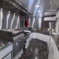 Remorque de restauration rapide mobile pour rue commerciale, chariot de concession entièrement équipé pour les États-Unis, l'Europe, l'Australie, avec numéro VIN inclus