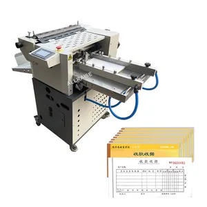 Automatische Vel Papier Vouwmachine A3 Papier Perforeren Nummering Machine Voor Facturen