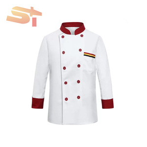 <span class=keywords><strong>Divisa</strong></span> da Chef SIKE a Maniche Lunghe per Ristorante, Caffetteria, Cucina, Hotel, Uniforme Estiva a Maniche Corte - Product Image 2