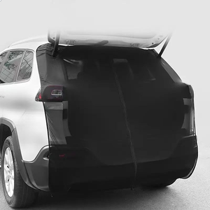 Accessoire intérieur pour voiture : Pare-soleil magnétique pliable pour <span class=keywords><strong>coffre</strong></span>, avec filet anti-moustiques arrière pour les voyages en plein air et la conduite autonome - Product Image 4