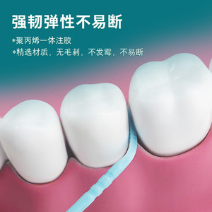 แปรงซอกฟันรูปทรงก้างปลา โพลีโพรพิลีน ไม้จิ้มฟันพลาสติกสองด้าน สำหรับทำความสะอาดฟัน ดูแลสุขภาพช่องปาก - Product Image 5